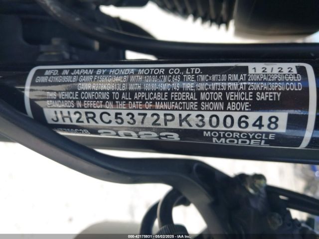 2023 HONDA VT750 JH2RC5372PK300648 Photo 9