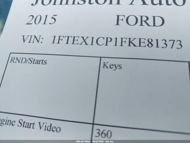 1FTEX1CP1FKE81373 Ford F-150 Xlt