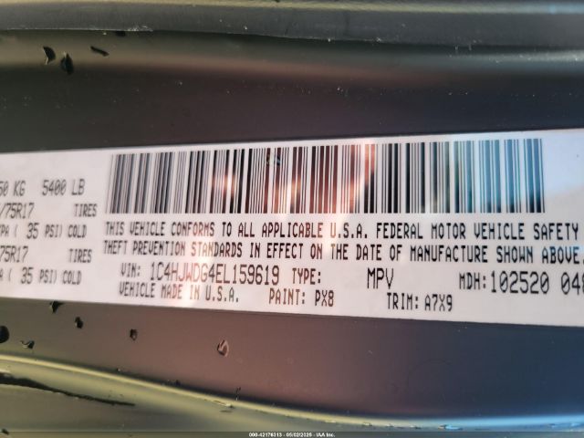 1C4HJWDG4EL159619 Jeep Wrangler Unlimited Sport