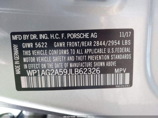 WP1AG2A59JLB62326 Porsche Macan Gts