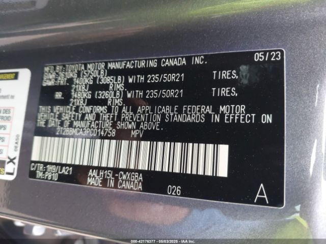 2023 LEXUS RX 350H 2T2BBMCA3PC014758 Photo 8