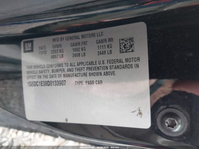 2013 CADILLAC CTS 1G6DC1E38D0133907 Photo 8
