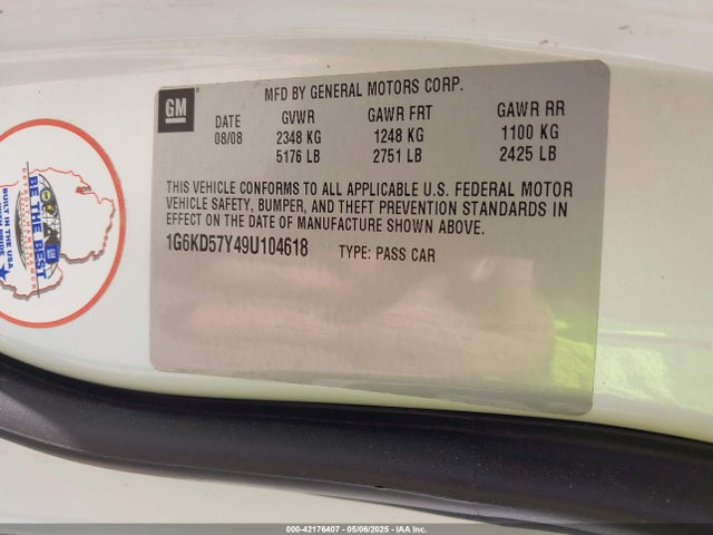 2009 CADILLAC DTS 1G6KD57Y49U104618 Photo 8
