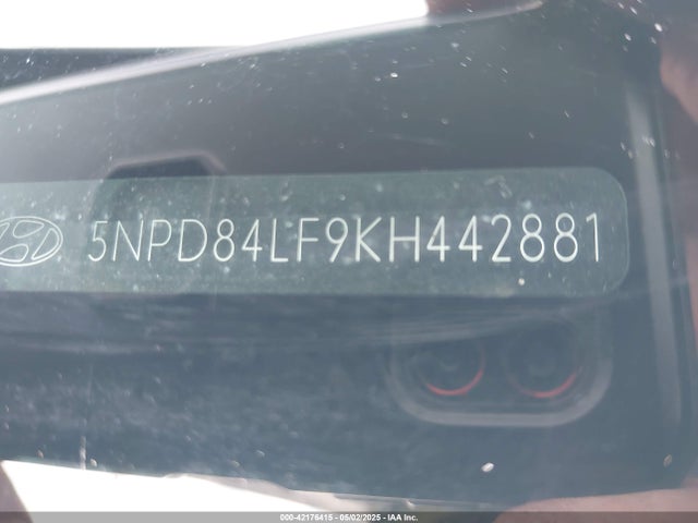 5NPD84LF9KH442881 Hyundai Elantra Value Edition