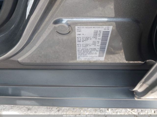 5N1AT2MTXHC740026 Nissan ROGUE S