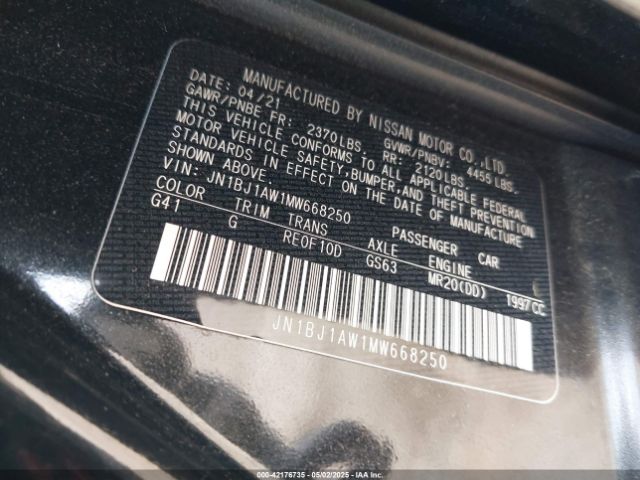 2021 NISSAN ROGUE SPORT JN1BJ1AW1MW668250 Photo 8