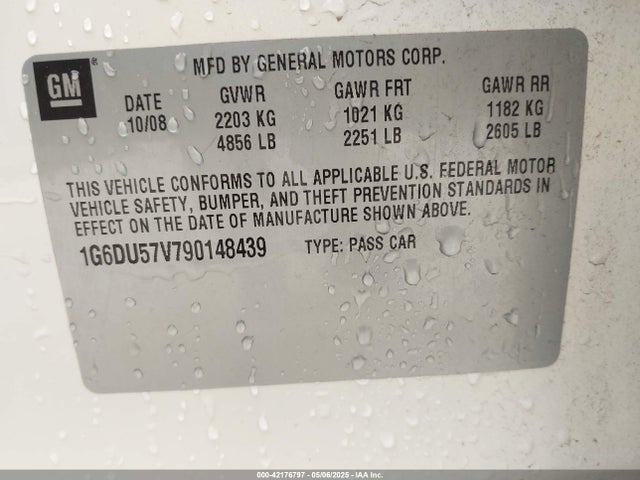 2009 CADILLAC CTS 1G6DU57V790148439 Photo 8
