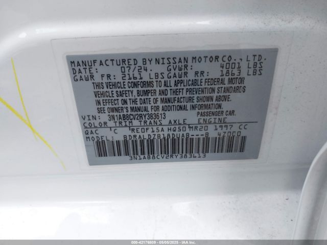 2024 NISSAN SENTRA 3N1AB8CV2RY383613 Photo 8