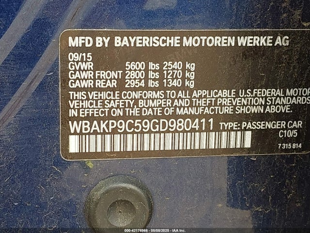 WBAKP9C59GD980411 BMW 550i Xdrive