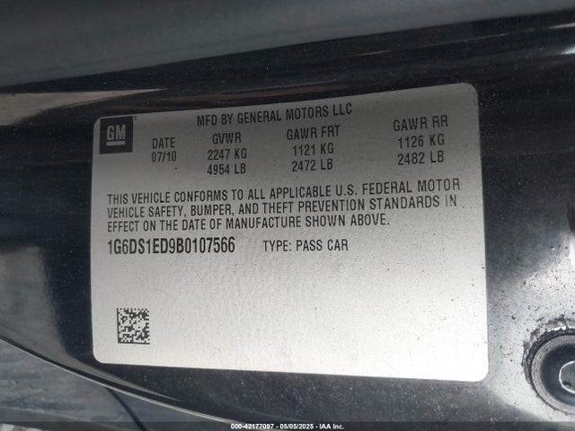 2011 CADILLAC CTS 1G6DS1ED9B0107566 Photo 8