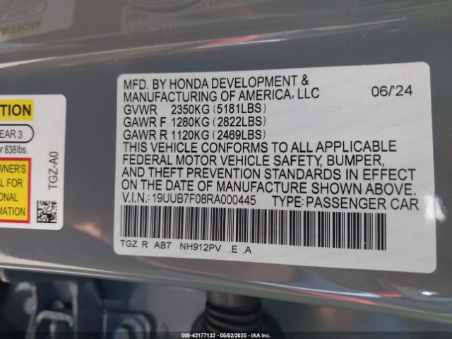 2024 ACURA TLX 19UUB7F08RA000445 Photo 8