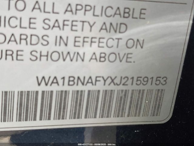 WA1BNAFYXJ2159153 Audi Q5 2.0t Premium/2.0t Tech Premium