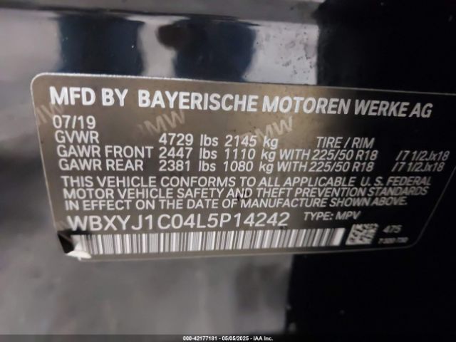 WBXYJ1C04L5P14242 BMW X2 Xdrive28i