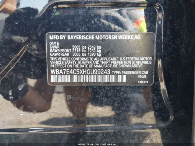 WBA7E4C5XHGU99243 BMW 740i Xdrive