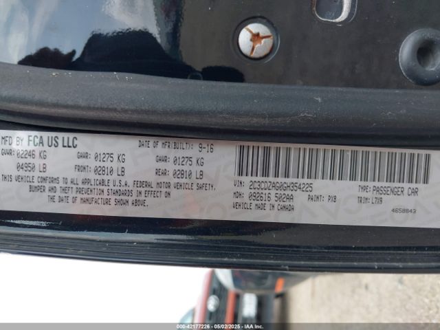 2C3CDZAG0GH354225 Dodge Challenger Sxt