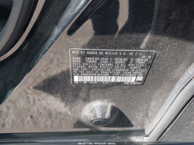 3HGGK5H44LM731885 Honda FIT LX