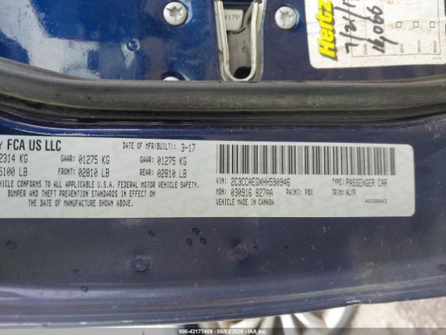 2017 CHRYSLER 300C 2C3CCAEGXHH590946 Photo 8
