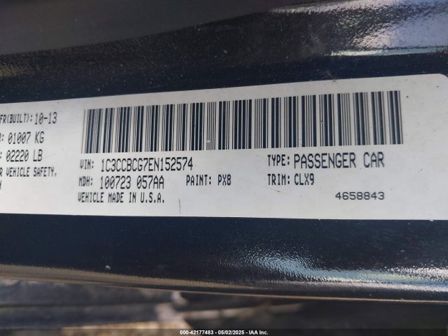 1C3CCBCG7EN152574 Chrysler 200 Limited