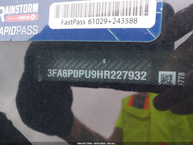 3FA6P0PU9HR227932 Ford Fusion Energi Se Luxury