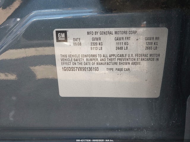 2009 CADILLAC CTS 1G6DS57VX90136193 Photo 8