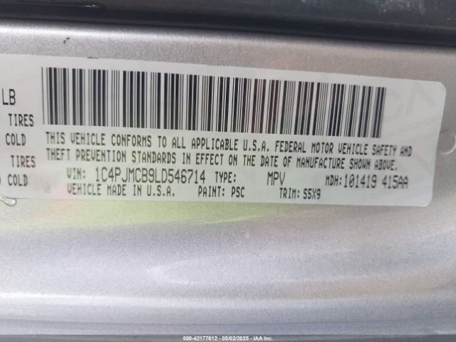 1C4PJMCB9LD546714 Jeep Cherokee Latitude 4x4