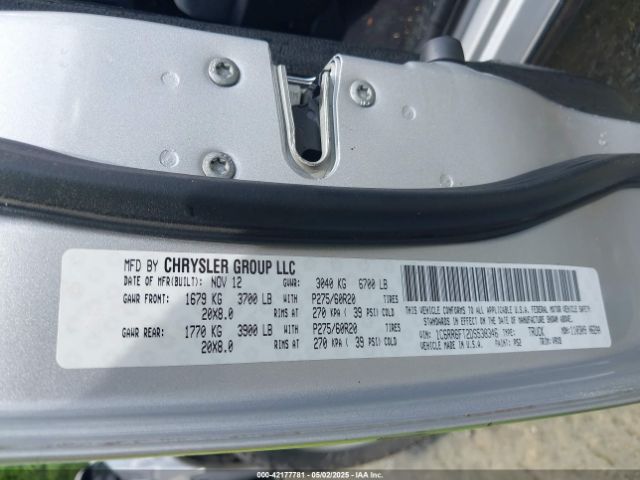 2013 RAM 1500 1C6RR6FT2DS538346 Photo 8