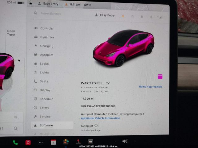 7SAYGAEE2RF986206 Tesla Model Y Long Range Dual Motor All-wheel Drive