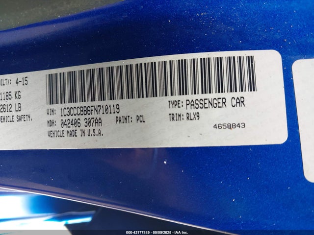 Chrysler 200 S 2015 1C3CCCBB6FN710119 Image 9