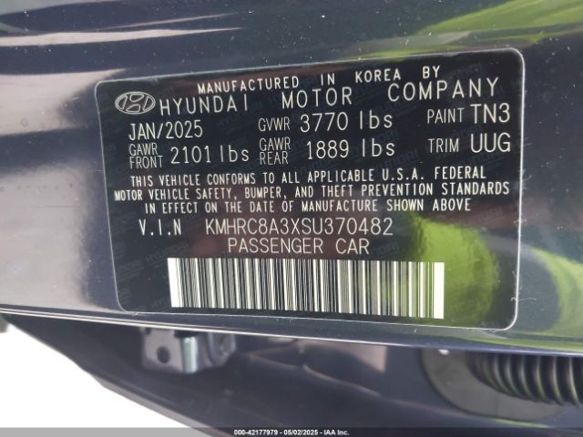 KMHRC8A3XSU370482 Hyundai Venue Limited