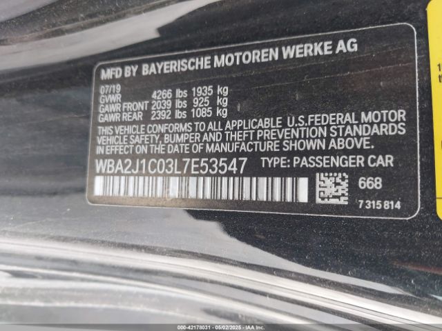 WBA2J1C03L7E53547 BMW 230I
