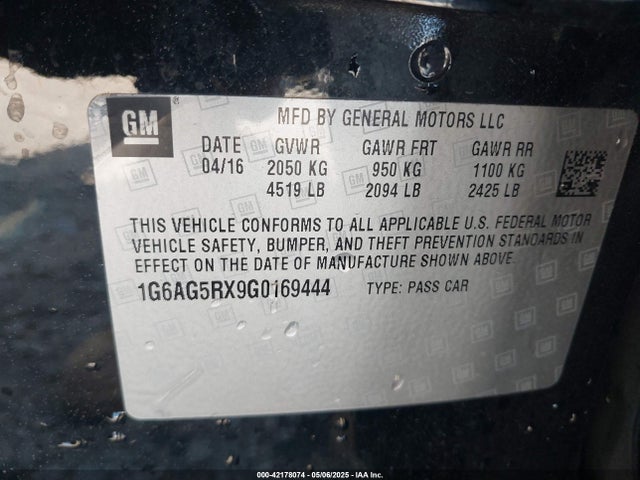 2016 CADILLAC ATS 1G6AG5RX9G0169444 Photo 8