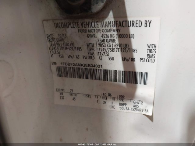1FDBF2A69GEB34021 Ford F-250 Xl