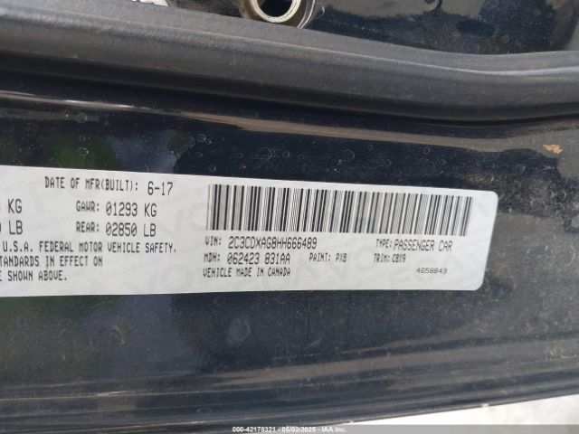 2C3CDXAG8HH666489 Dodge Charger Police Rwd