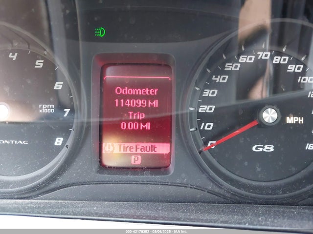 42178382 :رقم المزاد ، 6G2EC57Y08L130089 vin ، 2008 Pontiac G8 Gt مزاد بيع