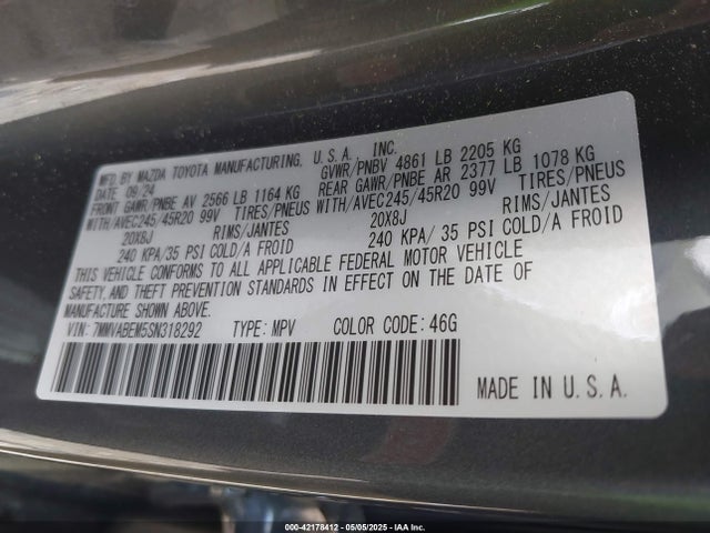 7MMVABEM5SN318292 Mazda Cx-50 2.5 S Premium Plus Package
