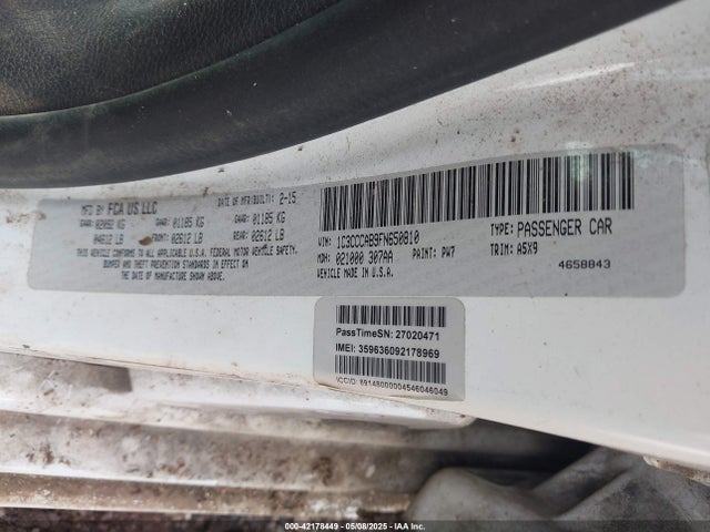 1C3CCCAB9FN650810 Chrysler 200 Limited