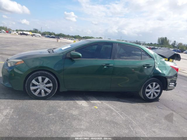 2T1BURHE1EC156675 Toyota COROLLA LE