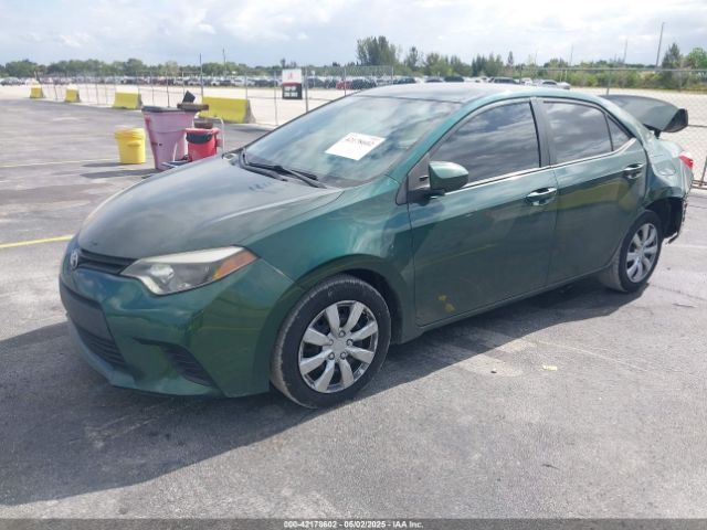 2T1BURHE1EC156675 Toyota COROLLA LE