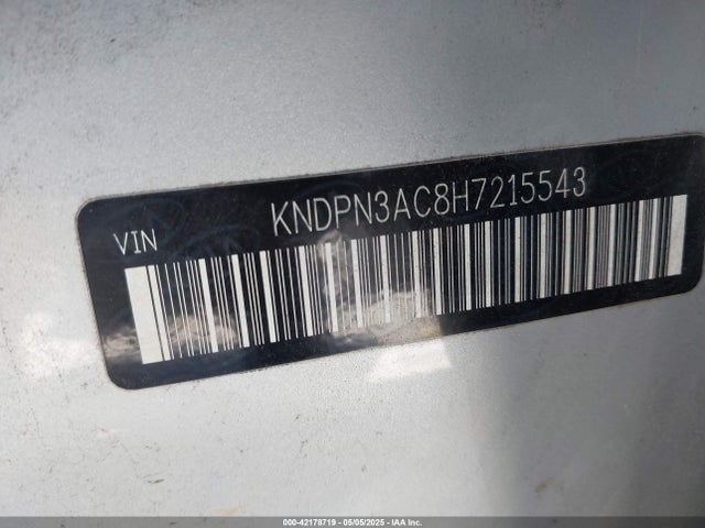 KIA gdi theta ii 2017 KNDPN3AC8H7215543 Image 9