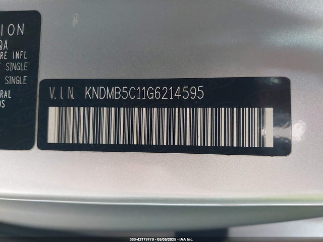 KIA SEDONA LX 2016 KNDMB5C11G6214595 Image 9