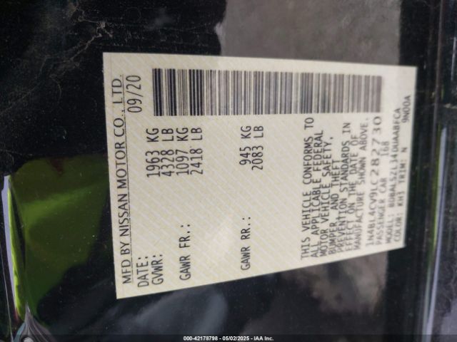 2020 NISSAN ALTIMA 1N4BL4CV9LC282730 Photo 8