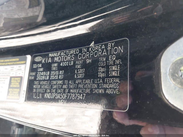 KNDJP3A50F7787947 KIA SOUL +