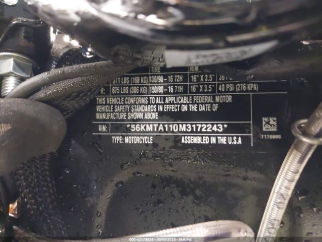 2021 INDIAN MOTORCYCLE CO. SCOUT 56KMTA110M3172243 Photo 9