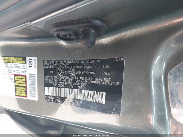 Toyota 2gr-fks 2020 5TDYZ3DC6LS021788 Image 35