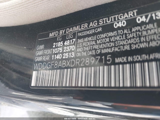 Aukcja sprzedaży 2013 Mercedes-benz C 300 Luxury 4matic/sport 4matic, vin: WDDGF8ABXDR289715, numer aukcji: 42178866