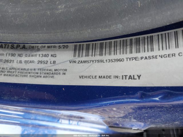 2020 MASERATI GHIBLI ZAM57YTS9L1353960 Photo 8