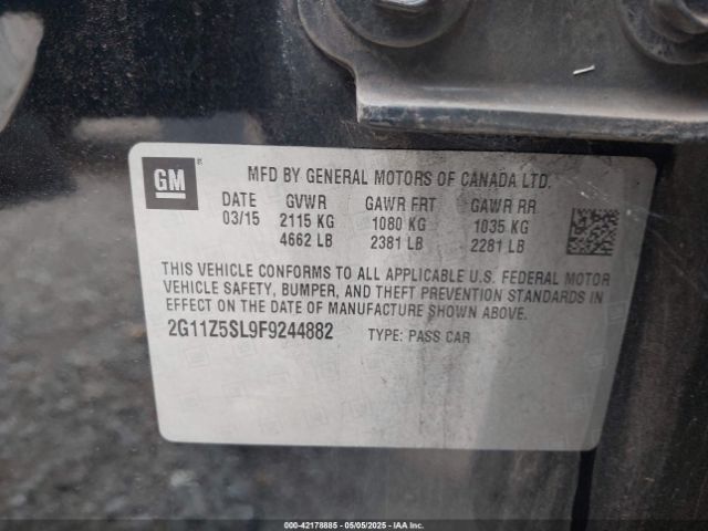 2G11Z5SL9F9244882 Chevrolet IMPALA LS