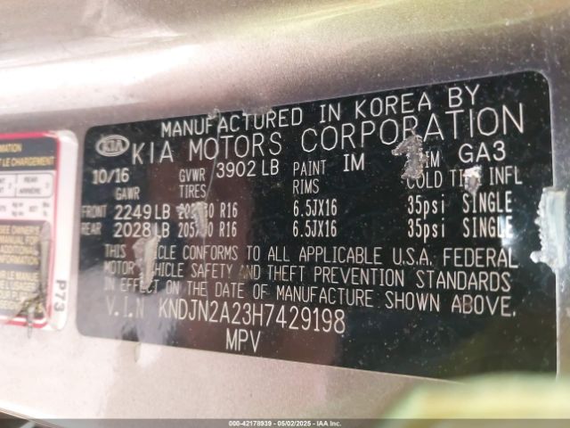 KNDJN2A23H7429198 KIA Soul