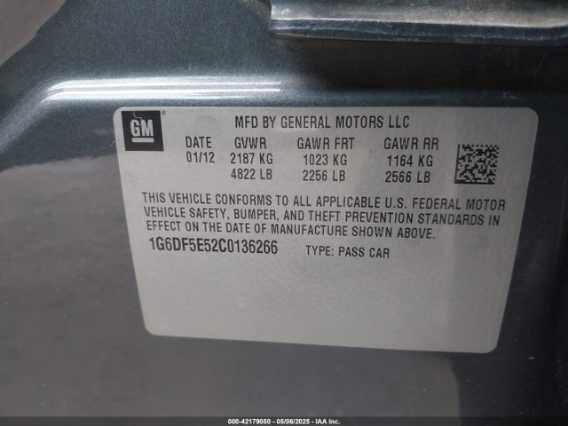 2012 CADILLAC CTS 1G6DF5E52C0136266 Photo 8