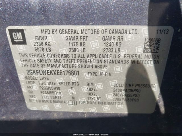 2GKFLWEKXE6176801 GMC Terrain Sle-2